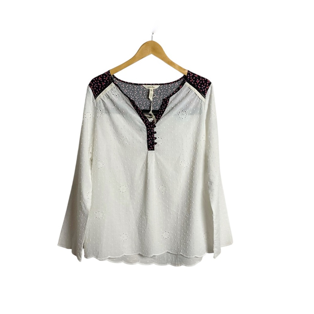 Matilda Jane Eyelet Floral Cottagecore Top Size Medium New